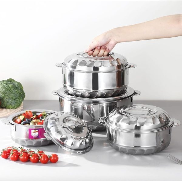Stainless steel hotpots/4pc set