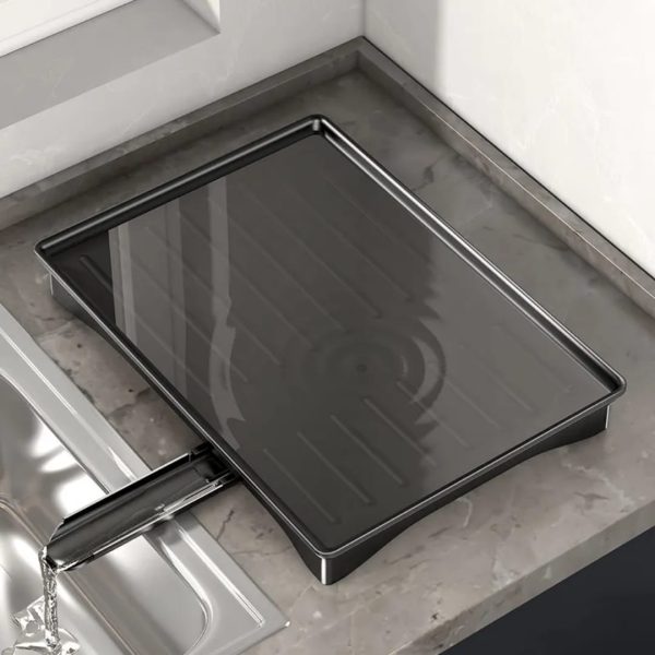 2-Tier Kitchen Dish Rack With Drain Tray - Image 4