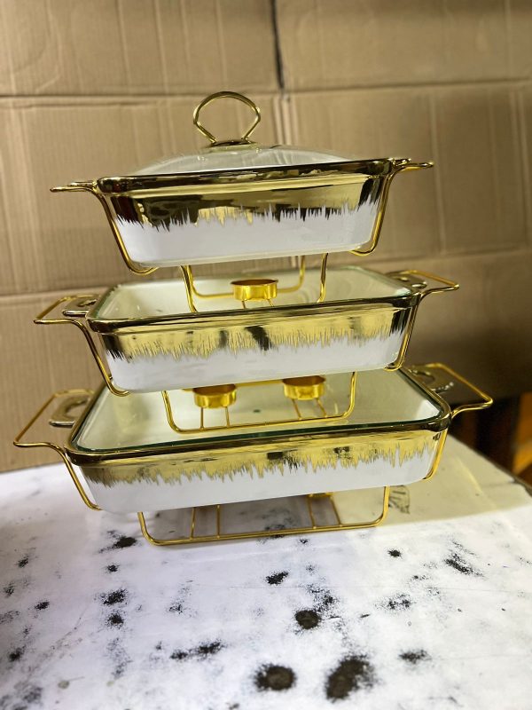 Ceramic Chaffing Dishes - 3pcs - Image 4