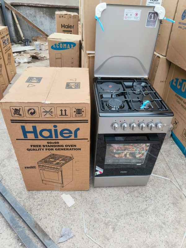 Haier 50*60 3 Gas + 1 Electric  Cooker with Electric Oven