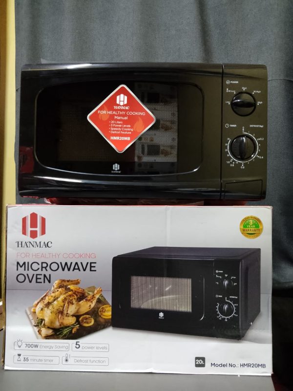 Hanmac 20L Manual Black Microwave