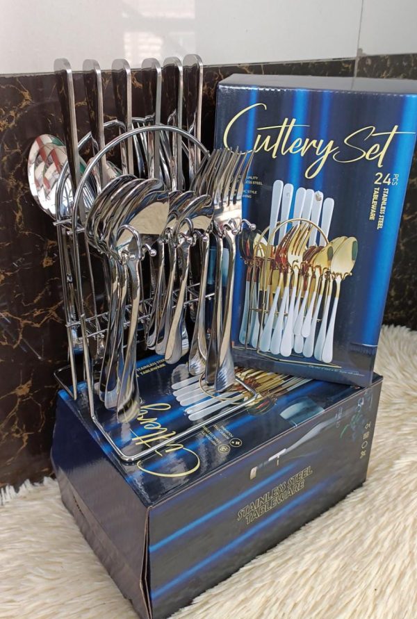 Stainless Cutlery Sets - 24 pcs 